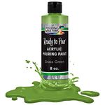 Pouring Masters Grass Green Acrylic Ready to Pour Pouring Paint – Premium 8-Ounce Pre-Mixed Water-Based - for Canvas, Wood, Paper, Crafts, Tile, Rocks and More