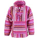 Siesta Mexican Baja Jerga Hoody - Pink Multi (Medium)