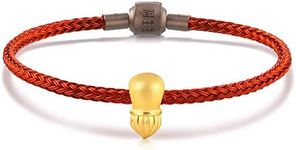 CHOW SANG SANG 999 24K Gold Charme 'Hello World' Ink Brush Charm Bracelet for Women 91363C