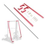 Zeberoxyz Red Supporting Rod Set for Ender 3D Printer, DIY Upgrade 3D Printer Supply Parts for Creality 3D Printer Ender 3/Ender 3 pro/Ender 3 V2 3D Printer (365MM)