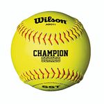 Wilson High School and Adult Fast Pitch 12" Balls, Polycore, Optic Yellow (1 Dozen)