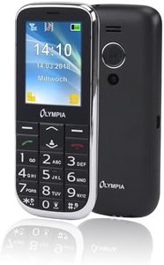 Olympia 2219 Joy II Mobile Phone/Senior Mobile Phone (Large Buttons, Emergency Button, Large Button Mobile Phone, Suitable for Seniors, Pensioners Without Contract, Age-Appropriate Mobile Phone with