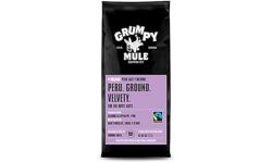 Grumpy Mule Organic Peru Café Femenino Ground Coffee with tastes of Dark Chocolate, Cocoa & Citrus 227 g