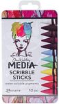 Ranger MDA54733 Dina Wakley Media Scribble Sticks 12/Pkg