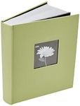 Fabric Frame Cover Photo Album 200 Pockets Hold 5x7 Photos, Sage Green