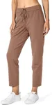 G Gradual Women's Pants with Deep Pockets 7/8 Stretch Sweatpants for Women Athletic, Golf, Lounge, Work (Mocha, 3X-Large)