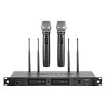 Phenyx Pro Wireless Microphone System, True Diversity Dual Cordless Microphone Set, Professional UHF Handheld Wireless Microphones w/Auto Scan, 2x1000 Channels, 328ft for Stage & Studio (PTU-2U)