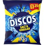 KP Discos Salt & Vinegar Flavour 70g - Box of 16 (Price Marked)