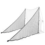 Obokidlyamor 2 PCS 7FT Height Shank Net Golf with Two Sandbags for Golf Hitting Nets Frame;Golf Practice Hitting Net Barrier Net for Golf, Baseball, Hockey, Soccer (2 PCS Shank Nets)