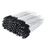 GCQQ Beauty 300PCS Crystal Mascara Wands, Disposable Eyelash Eyebrow Spoolie Brush for Makeup Eyelash Extensions (Black)