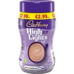 Cadbury Highlights Milk Chocolate Hot Drink, Low Calorie, Stir in Hot Water, Pack of 6, 154g