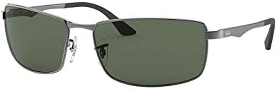 Ray-Ban Unisex-Adult's Rb 3498 Sunglasses, Gunmetal, 61