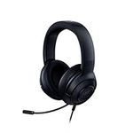 Razer Kraken X - Multi-Platform Wired Gaming Headset (Bendable Cardiod Microphone, Custom-Tuned 40 mm Drivers, 3.5 mm Connection, Oval Ear Cushions, Adjustable Headband) Black