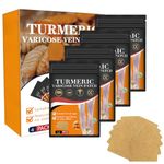 Turmeric Varicose Veins Treatment for Legs Patch, Naturally Relieves Varicose Veins in Legs and Spiders (1 Boxes 48 PCS)