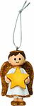 Cute Gold Boy Angel Christmas Tree Decoration Ornament Bauble (Finley)