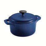 Tramontina 3.5-Quart Enameled Cast-Iron Round Dutch Oven, Cobalt