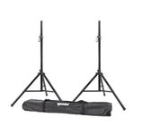 Gemini ST-PACK 2 Pack Tripod Speaker Stands - Carrying Case - Steel (Black)