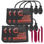 Gute Air Wedge Bag Pump, Strong Commercial Grade Air Wedge Bag Pump Professional Leveling Kit & Alignment Tool Shim Bag in the Popular Medium Size (6 Pack)