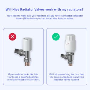 Hive Smart Radiator Valve – White, Wireless Heating Control