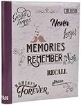 Large Self Adhesive Photo Album Hold Various Sized Picture Up to A4 Size 20/Sheets 40/Sides (Memories Purple)