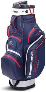 BIG MAX 2024 DRILITE SILENCIO 2 GOLF CART TROLLEY BAG - NAVY / SILVER / RED