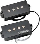 Wilkinson WOPB Vari Gauss Ceramic 4-String Precision Bass Humbucker Pickups Set for PB Style Electric Bass, Black