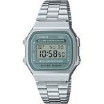 Casio Unisex's Digital Quartz Watch with Stainless Steel Strap A168WA-3AYES