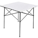 PORTAL Lightweight Aluminum Folding Square Table Roll Up Top 4 People Compact Table with Carry Bag for Camping, Picnic, Backyards, BBQ