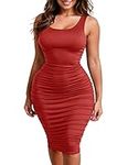 Zeagoo Red Dress for Women Sexy Bod
