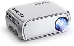 Vamvo Mini Projector for iPhone, Video Projector Full HD 1080P Supported, Portable Movie Projector Compatible with TV stick/PS4/HDMI/USB, iOS & Android