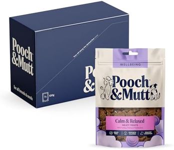 Pooch & Mutt - Calming Meaty Treats, Dog Treats Grain Free, for Calming Hyperactive or Anxious Dogs, Turkey, Pack of 7x120g (packaging may vary)