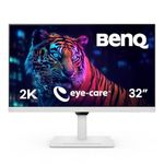 BenQ GW3290QT 31.5" IPS 2k QHD Monitor| USB-C(65W PD)| Coding Mode| 99%sRGB|Daisy Chain| Height Adjust| 75Hz| Eye Safe Certified| Brightness Intelligence| Noise Filter Speaker| HDMI|DP|USB Hub (White)