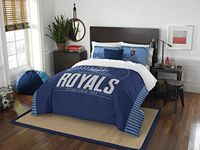 Northwest MLB Kansas City Royals Grand Slam Two Sham Set, Royal Blue, Full/Queen Size