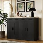Anystyle Black Buffet Cabinet, Coff