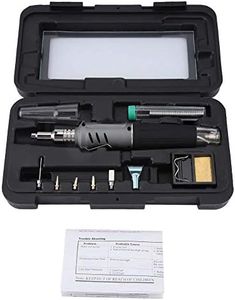 Fer à souder au gaz, MAGT HS-1115K 10 en 1 Fer à souder au gaz butane Kit de torche de soudage sans fil portable à queue transparente