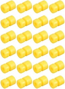 MECCANIXITY RC Anti Vibration Rubber Balls for RC F4 F7 Flight Controller M2x6.6mm Shock Absorption Balls (Yellow), Pack of 24