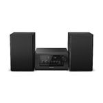 Panasonic SC-PM702EB-K Neat Micro Hi-Fi Compact Stereo System with CD, DAB+/FM Radio, USB and Bluetooth, 80W Speakers, Bass Control, Black