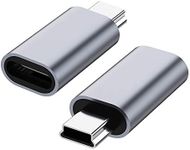 USB C to Mini USB 2.0 Adapter, (2-P