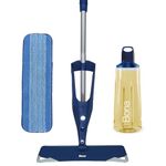 Bona Premium Oiled Wood Floor Spray Mop Kit (Includes 850ml (32 oz) Refill Cartridge & Microfiber Floor Cleaning pad) | Dry Wet Wood Floor Mop, Washable Pads | Kids & Pet Safe Refill Cleaner