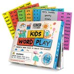 Poetry Tiles - Kids Word Play - 632 Fridge Magnets for Kids - Explore Sentence Building, Writing, and Imaginations with Magnet Words for Your Refrigerator - Includes Color-Coded Words and Phrases