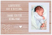 Mother's Day Gift for Godmother-Godmother Appreciation Picture Frame Gift - Godmother Are a Blessing,Thank You for Being Mine-Baptism Gift for Best Friend,Sister-Birthday Christmas Gift-Photo Frame