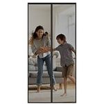 Bulaida Magnetic Screen Door, Heavy Duty Fiberglass Moustiquaire Magnétique, Screen Mesh with Automatic Block Closure, Walk Through Easily for Kids Pets,Fits Door Size up to 38" x 80"