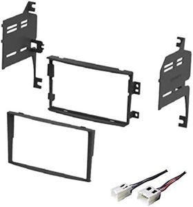 ASC Audio Car Stereo Dash Install Kit and Wire Harness for Installing an Aftermarket Double Din Radio for 2006 2007 2008 Nissan 350Z