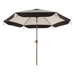 Grand patio Garden Parasol Umbrella 2.7M, Garden Umbrella with Crank Handle and Push Button Tilt, Beach umbrella with Aluminum Pole, Polyester Canopy, UPF 50+, Waterproof for Pool, Garden, Backyard