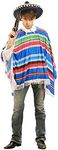 Mexican Poncho - Multicolour - Adul