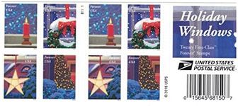 Holiday Windows Forever Stamps Book of 20 Scott 5148