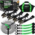 Rhino USA Car Tie Down Straps with 