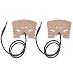 Electric Violin Bridge with Internally Piezo Pickup for 4/4 Violin Size Parts 2 Set