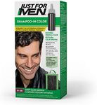 Just For Men Shampoo-In Color (Formerly Original Formula), Mens Hair Color with Keratin and Vitamin E for Stronger Hair - Deep Dark Brown, H-46, Pack of 1