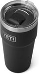 YETI Rambler 20 oz (591 ml) Stackable Cup (Black) – Stainless Steel Coffee Cup with MagSlider Lid (Not Leakproof) – Insulated Coffee Tumbler Keeps Drinks Hot or Cold – 5 Year Warranty
